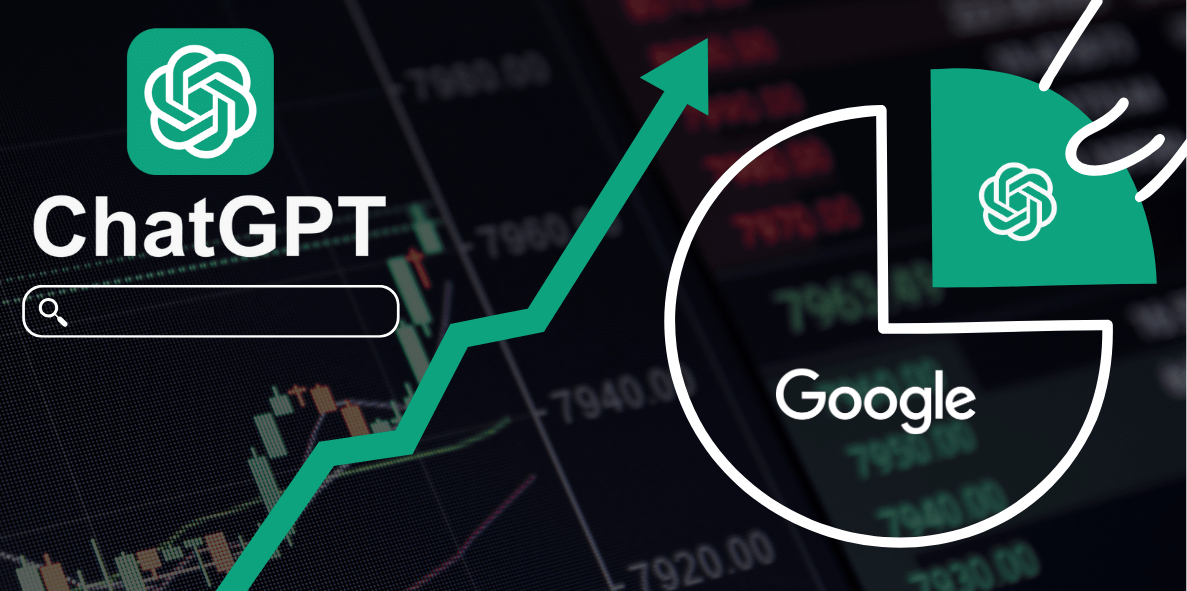 ChatGPT share of search gains ground on google