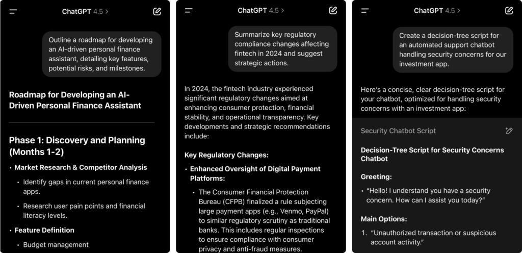 ChatGPT4.5 for tech industry