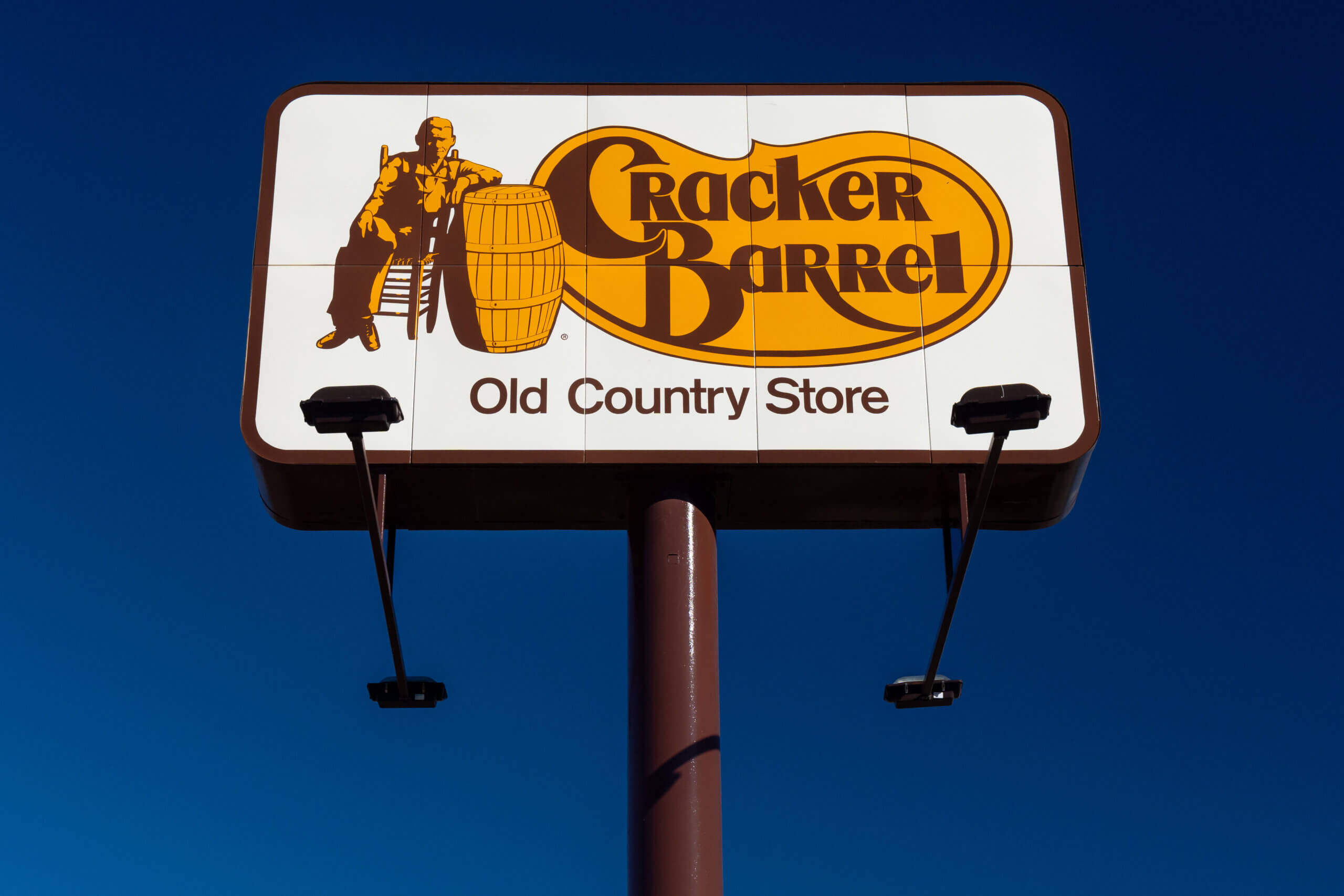 Cracker Barrel Restaurant Sign and Trademark Logo