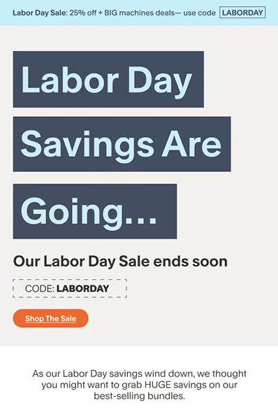 CPAP Labor Day Email Creative