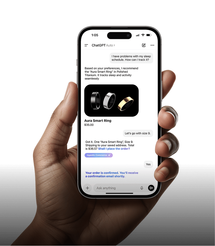 AI agent purchasing on phone