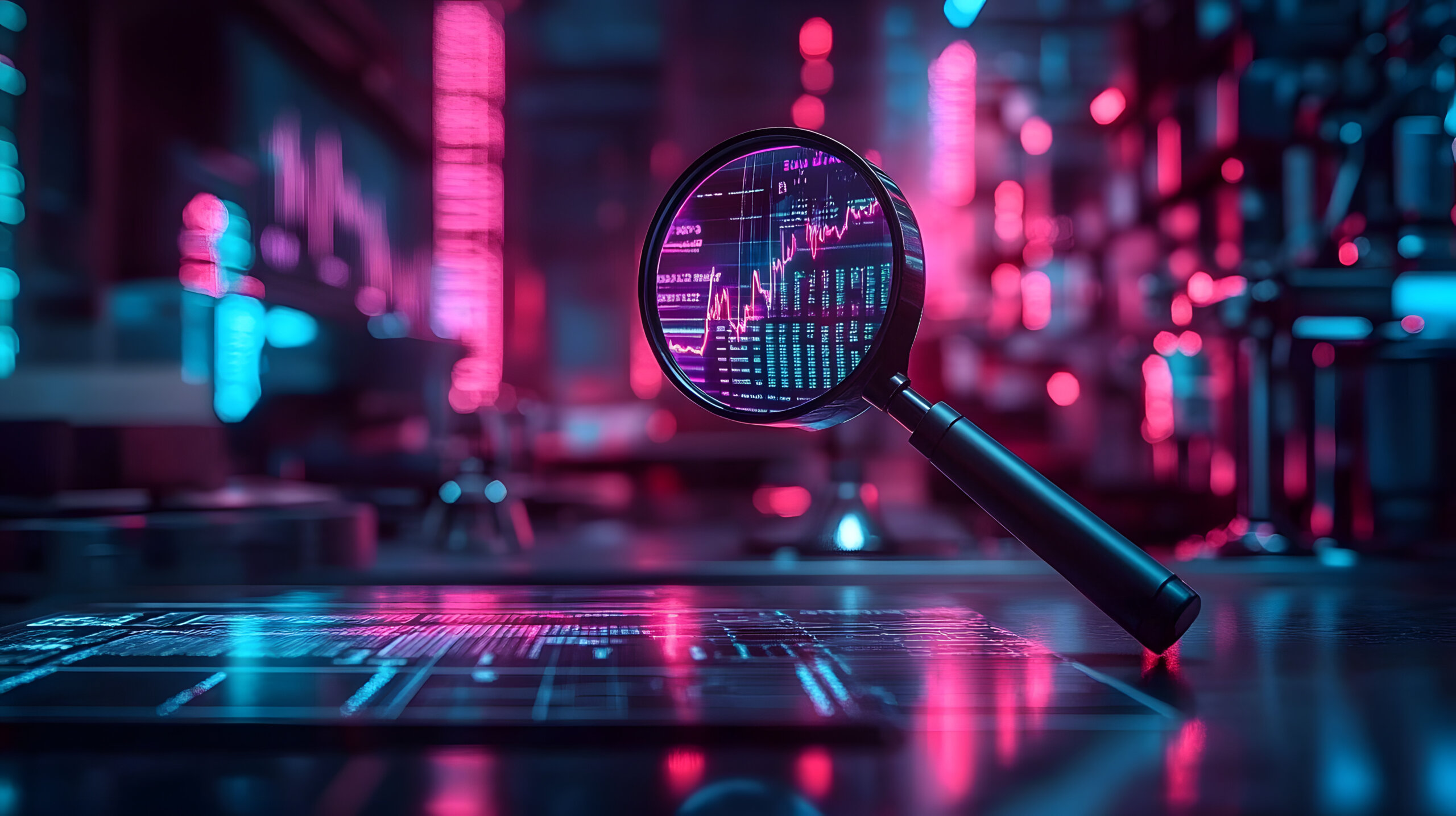 The process of data analysis, search engine optimization (SEO), the use of magnifiers, charts, graphs, and ultraviolet and neon screens is enhanced by AI generative capabilities.